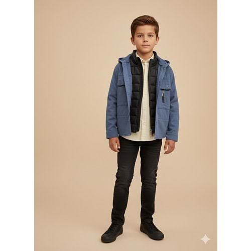 Yavrucak Mevsimlik Ceketli 4 Lü Takım 5-8 Yaş-2804793 - MAVİ