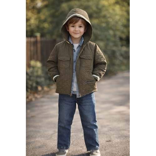 Yavrucak Kapitone Ceketli Takım 5-8 Yaş-2814793 - YEŞİL