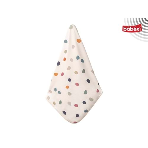 Bubbless Organik Bebek Battaniyesi Puanlı Desenli 392783208 - BEJ