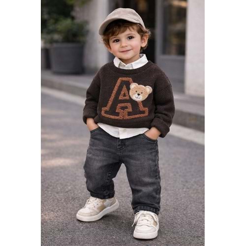 Jolly Pop Örgü Sweatli 3 Lü Erkek Takım 9-24 Aylık -448382715 - SİYAH