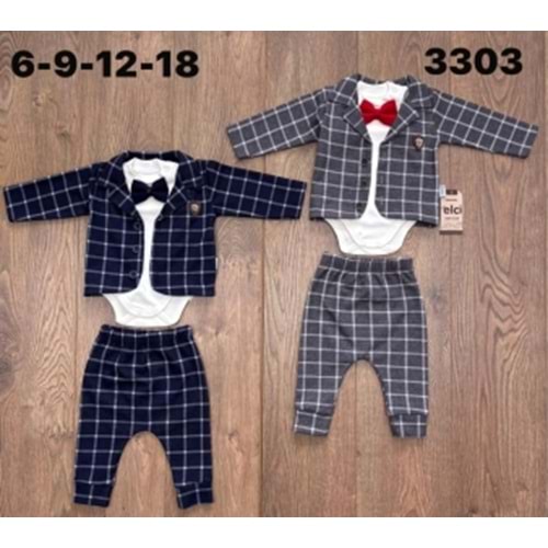 Mc. Elci Erkek Ceketli Takım 6-18 Aylık -3303300 - LACİVERT