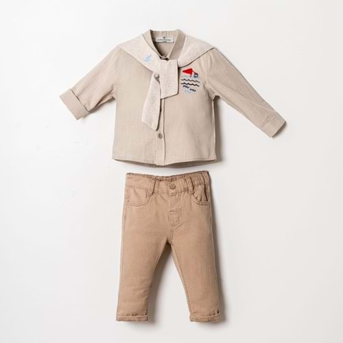 Cocosis Fısh Dream Gömlekli 3 Lü Takım 6-18 Aylık -2607531 - KAHVERENGİ