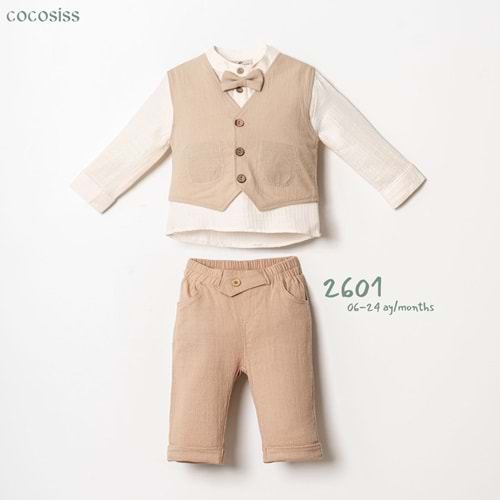Cocosis Kirınkıl Kumaş Erkek 3 Lü Takım 6-18 Aylık -2601544 - KAHVERENGİ