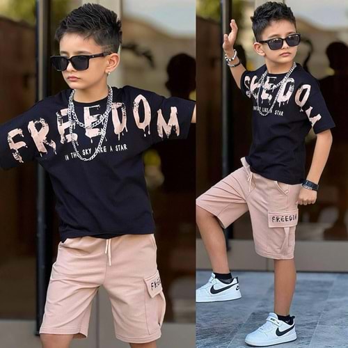 Bam Bam Ferdom Baskılı Penye İkili Erkek Takım 5-14 Yaş -11729515 - KAHVERENGİ
