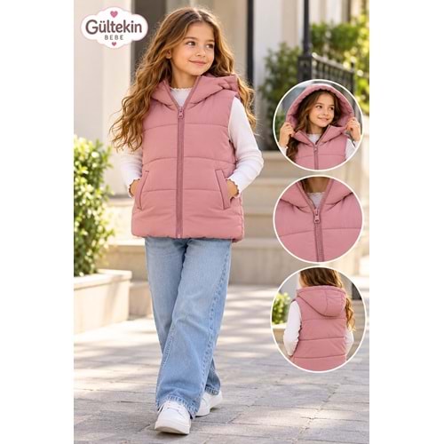 Kız Şişme Yelek 7-11 Yaş -VE7422575 - GÜL KURUSU