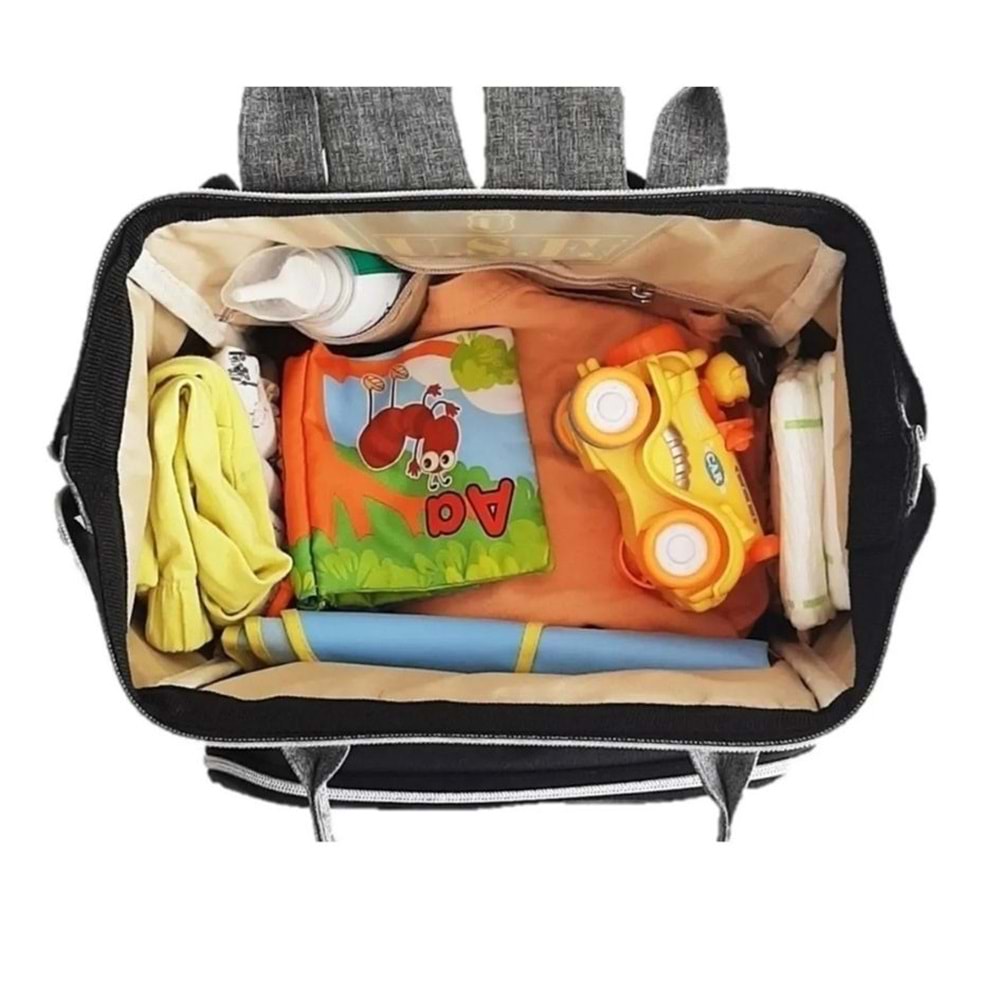 Ağaçlı Anne Bakım Çantası - 2000 - GRİ