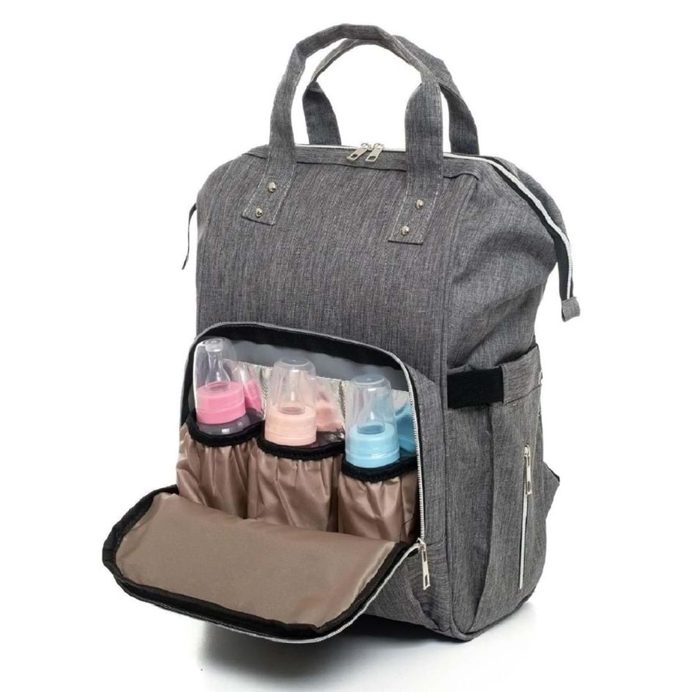 Ağaçlı Anne Bakım Çantası - 2000 - GRİ