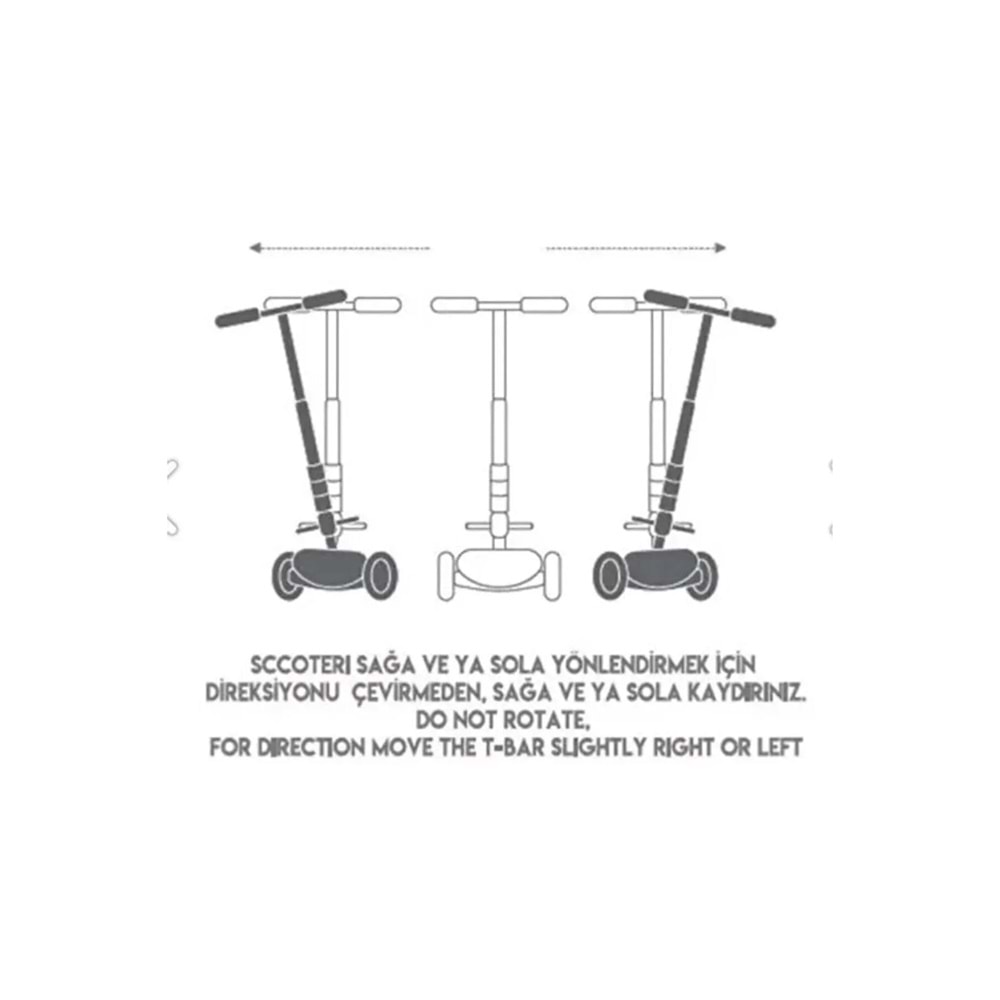 Cool Wheels 3 Yaş Ve Üzeri Twist Scooter Mavi