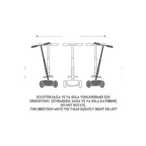 Cool Wheels 3 Yaş Ve Üzeri Twist Scooter Mavi