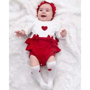 Cayzen Kız Çoraplı Bandanalı Romper Tulum 1071311