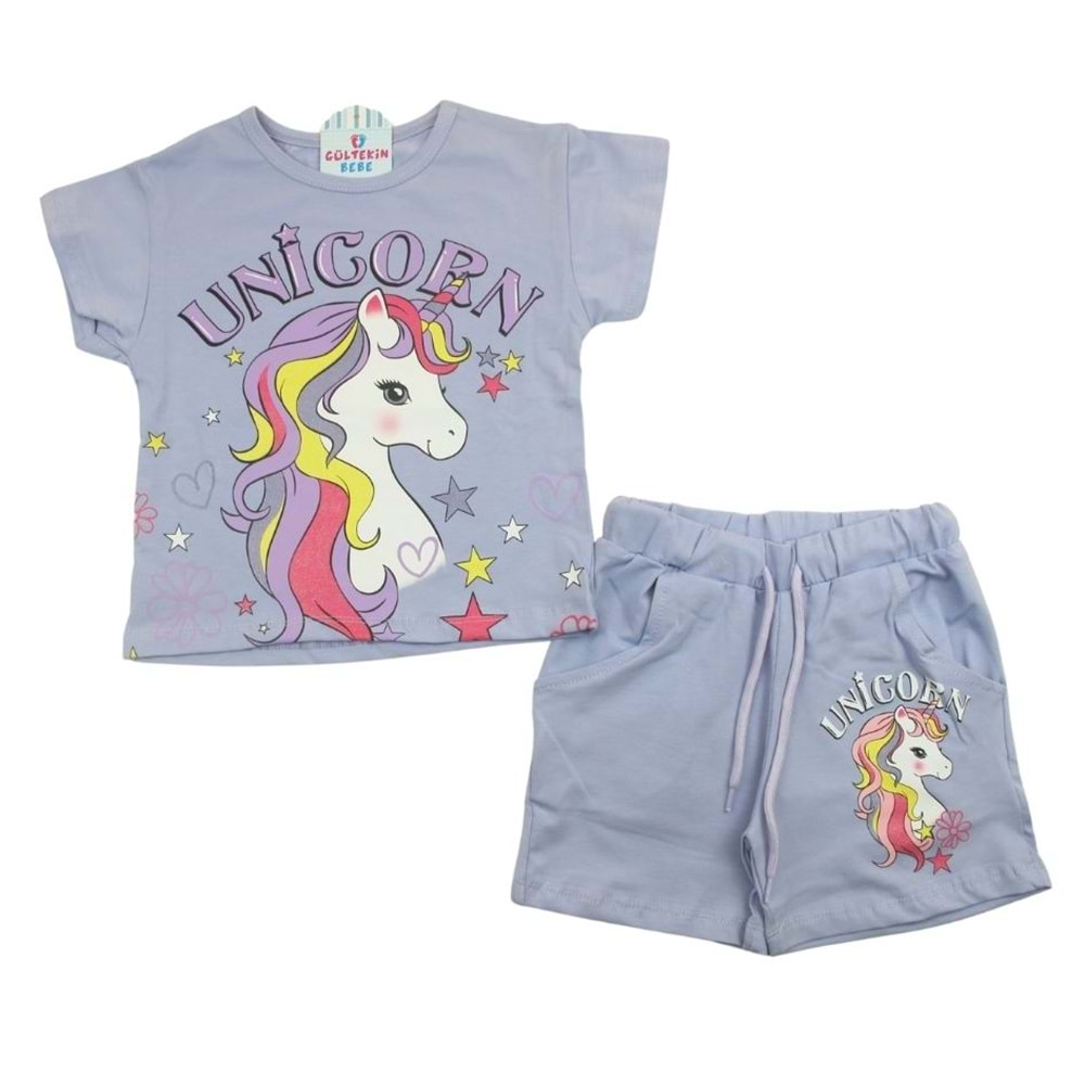 Unicorn 2-10 Yaş Kız İkili Takım-7556175 - LİLA