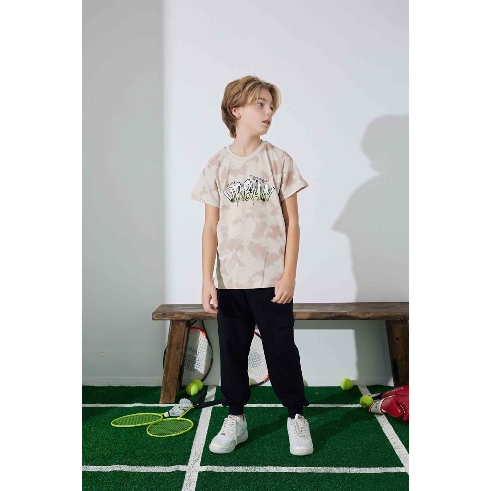 Tarık 6-11 Yaş Erkek Çocuk Pijama Takım Urban 3957210 - KAHVERENGİ