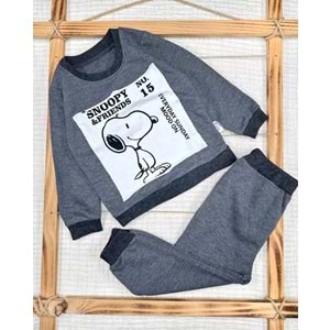 Murat Baby 3-6 Yaş No 15 Snopy İkili Takım-9221066 - GRİ