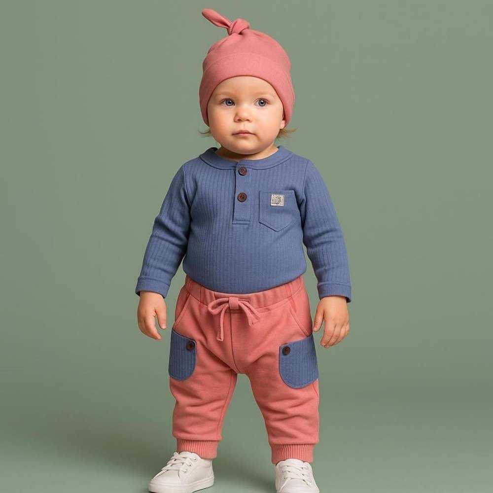 Necixs Shapehant Badili 3-12 Ay Erkek Takım-251095203 - MAVİ