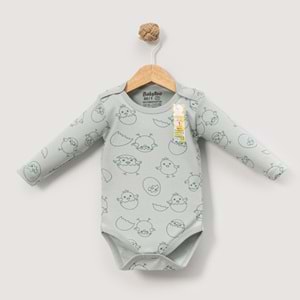 Babytoo 1-3 Yaş Bebek Uzun Kollu Çıtçıtlı Badi Yeni Civciv-70831160 - YEŞİL