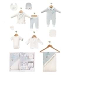 Cayzen Kelebek Nakışlı 10 Parça Hastane Çıkışı-3029868 - SU YEŞİLİ