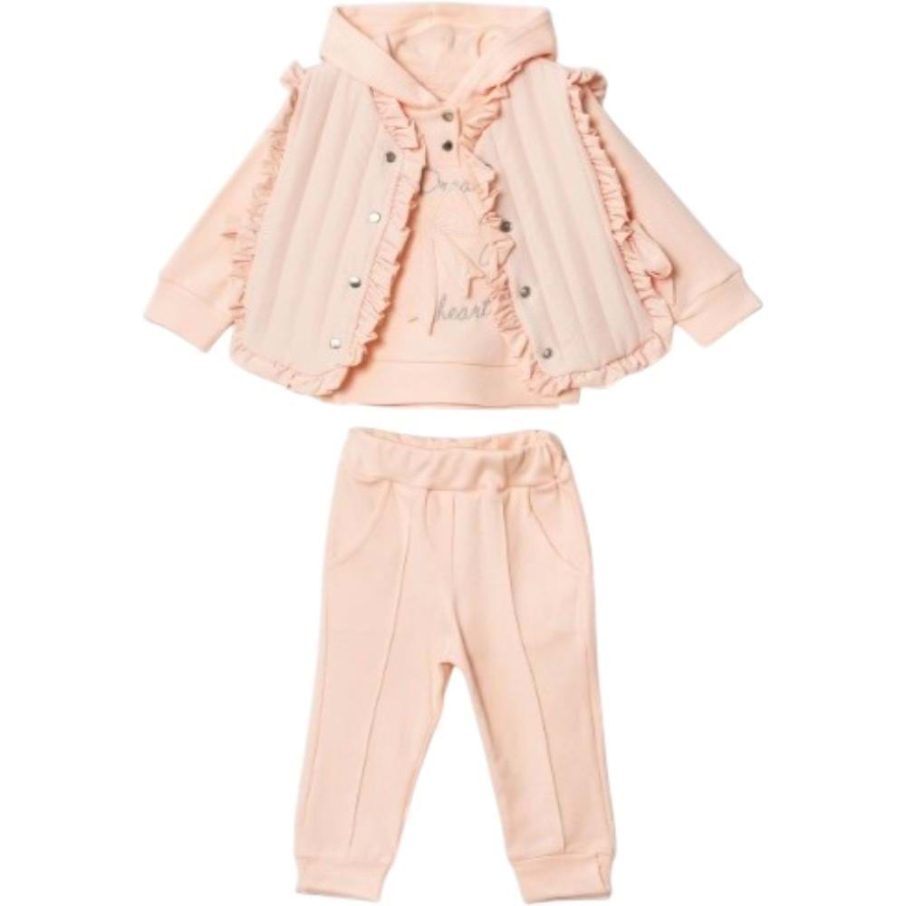 Hippıl Çiçekli Yelekli 3 lü Takım 6-18 Aylık-5230508 - SOMON