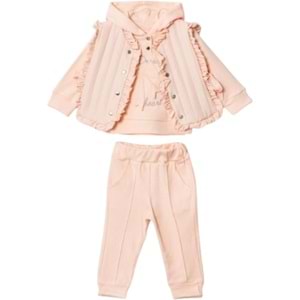 Hippıl Çiçekli Yelekli 3 lü Takım 6-18 Aylık-5230508 - SOMON