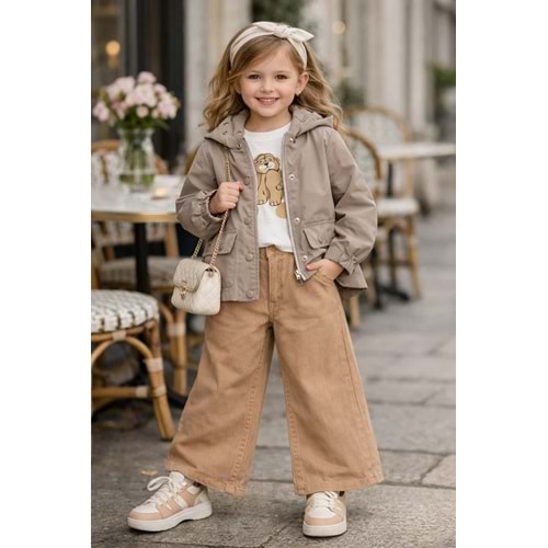 Ecco Kız Yağmurluklu 3 lü Takım 5-8 Yaş-37710787 - KAHVERENGİ