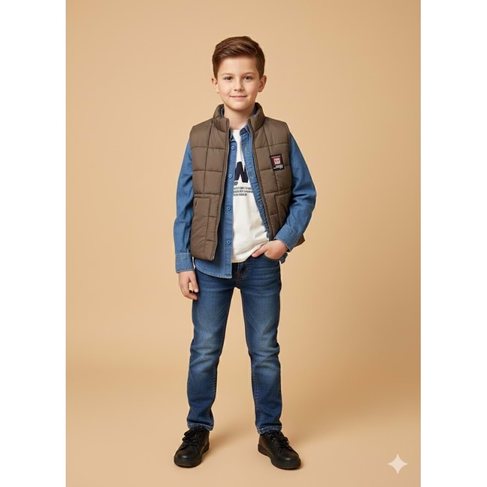 Yavrucak Mevsimlik Yelekli 4 Lü takım 5-8 Yaş-2809793 - KAHVERENGİ