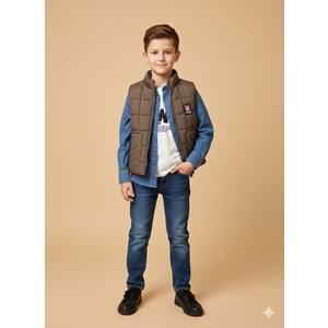 Yavrucak Mevsimlik Yelekli 4 Lü takım 5-8 Yaş-2809793 - KAHVERENGİ