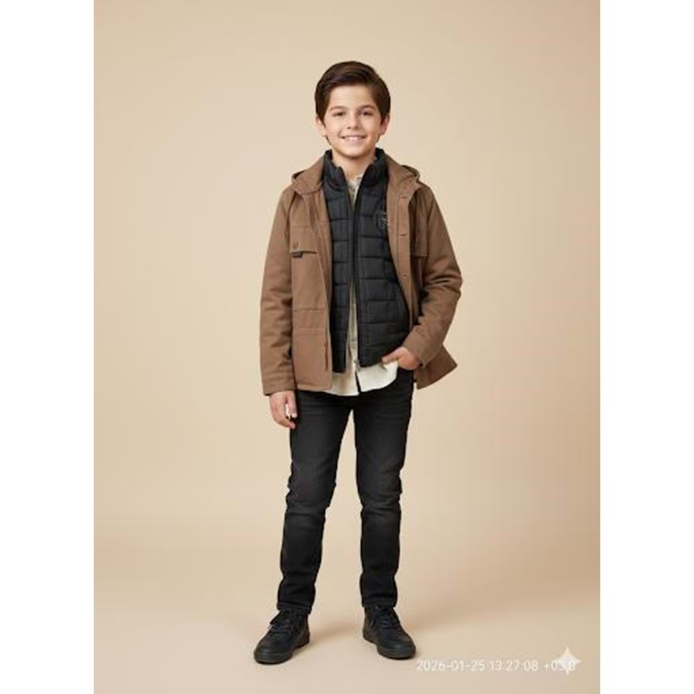 Yavrucak Mevsimlik Ceketli 4 Lü Takım 9-12 Yaş-4804891 - KAHVERENGİ