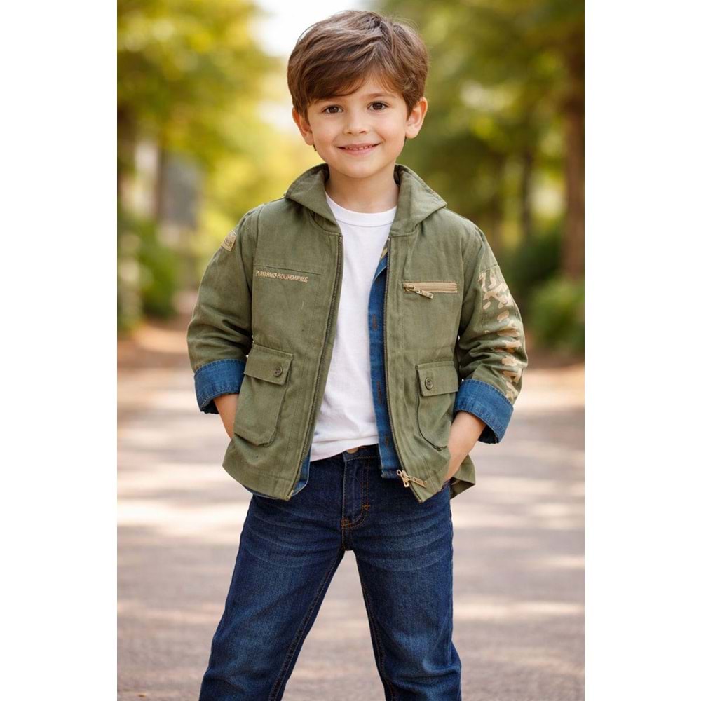 Yavrucak Keten Ceketli Takım 1-4 Yaş-3806670 - YEŞİL