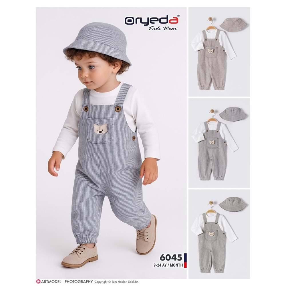 Oryeda Oyuncaklı Şapkalı Slopet 9-24 Aylık-439265280 - HAKİ YEŞİL