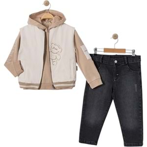 Jolly Pop Çift Taraflı Takım 3 lü 1-4 Yaş -448380747 - BEJ