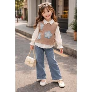 Miss Elitte Triko Süveterli 3 Lü Kız Takım 6-9 Yaş -450129908 - KAHVERENGİ