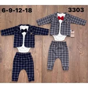 Mc. Elci Erkek Ceketli Takım 6-18 Aylık -3303300 - LACİVERT