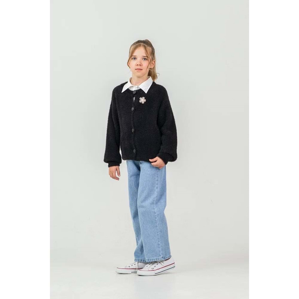 Miss Melinda Kids Sakallı Triko Kız 3 Lü Takım 9-12 Yaş -350950 - SİYAH