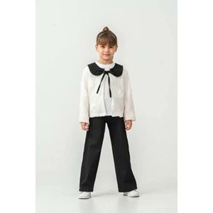 Miss Melinda Kids Gül Dantelli Pantolonlu 3 Lü Kız Takım 9-12 Yaş -356770 - BEYAZ
