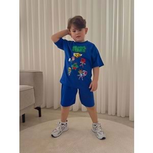 Jeliboom Brawl Stars Baskılı Penye Şortlu Erkek 2 li Takım 3-10 Yaş -1046220 - LACİVERT
