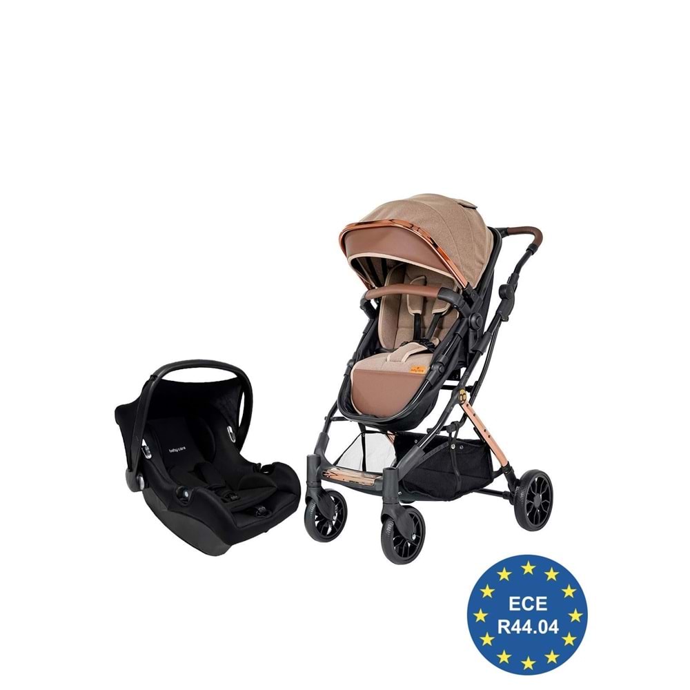 Baby Care Venedik Oto Koltuklu Travel Sistem Bebek Arabası (BC-260) - KAHVERENGİ