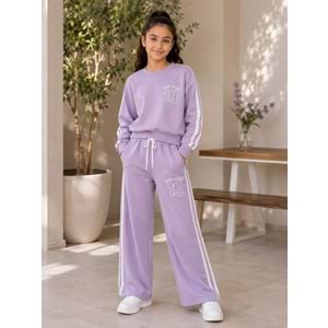 Vız Vız Kids New York Baskılı İkili Kız Eşofman Takımı 8-16 Yaş -VI1374580 - LİLA