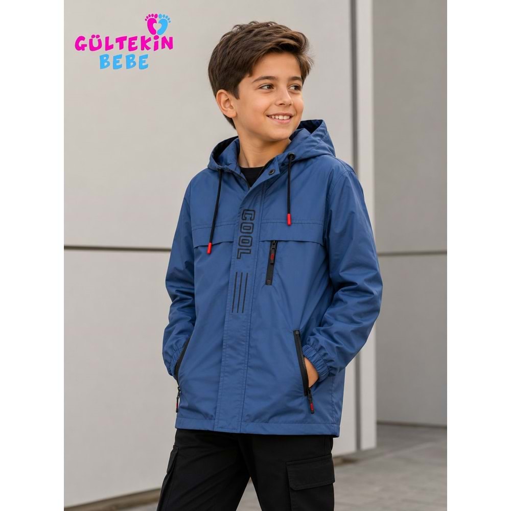 Mıss Crıspy Cool Nakışlı Erkek 9-12 yaş Yağmurluk -BE104472596 - LACİVERT
