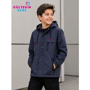 Mıss Crıspy Cool Nakışlı Erkek 5-8 yaş Yağmurluk -BE10447262518 - İNDİGO
