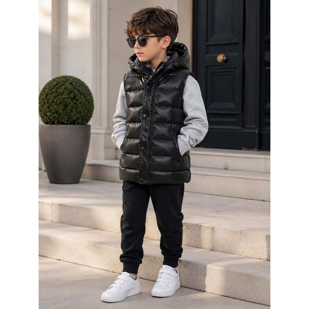 Garland Nova Kumaş Şişme Yelek 5-10 Yaş -AY9055630 - SİYAH
